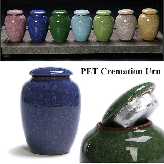 New Pet Urn Bird Dog Pet Urns Cremation Pet Caskets Funeral Vase Cat Cremation Ash For Human Ashes Made Ceramics Hand Painted